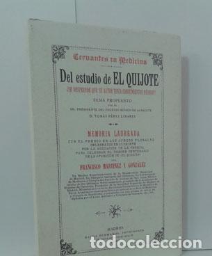 Libros: DEL ESTUDIO DEL QUIJOTE &iquest;SE DESPRENDE QUE EL AUTOR TEN&Iacute;A CONOCIMIENTOS M&Eacute;DICOS? - MART&Iacute;NEZ Y GONZ&Aacute;LE