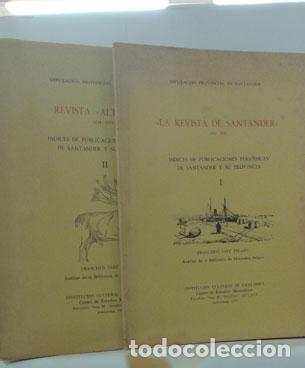 Libri di seconda mano: REVISTA ALTAMIRA. &Iacute;NDICES DE PUBLICACIONES PERI&Oacute;DICAS DE SANTANDER Y SU PROVINCIA. VOL. 1 y 2.