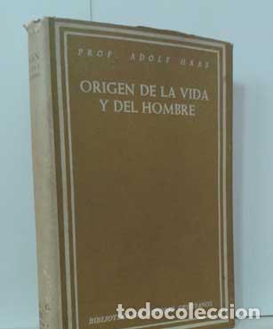 Libros: ORIGEN DE LA VIDA Y DEL HOMBRE - HAAS, ADOLF - Foto 1