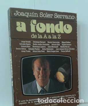 Libros: A FONDO, DE LA A A LA Z - SOLER SERRANO, JOAQU&Iacute;N - Foto 1