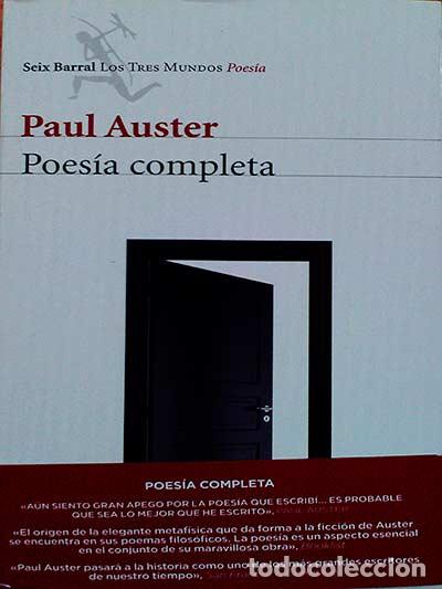 Libros: Poes&iacute;a completa - Paul Auster - Foto 1