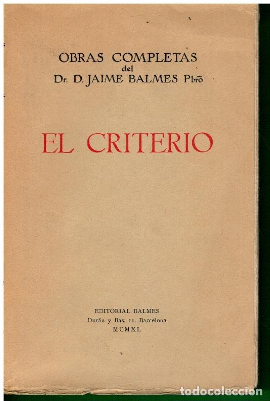 Libros: EL CRITERIO. 2&ordf; ed. - Foto 1