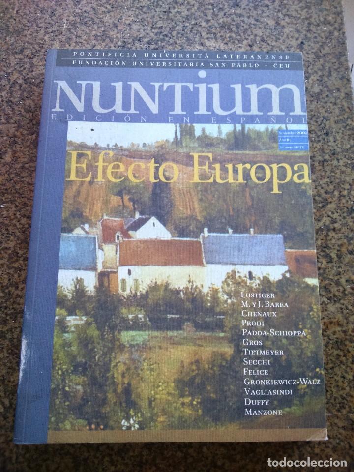 Libros: NUNTIUM EDICION EN ESPA&Ntilde;OL -- N&ordm; 7 -- EFECTO EUROPA -- 2002 -- - Foto 1
