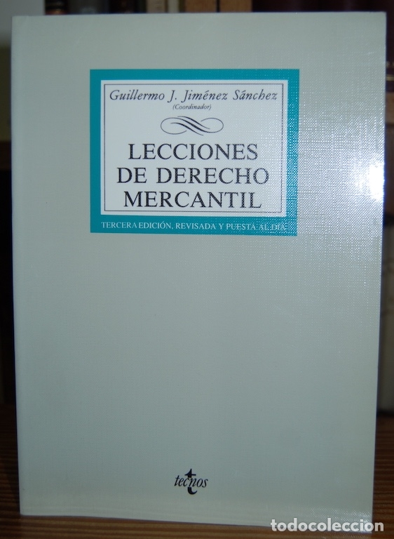 Libros: LECCIONES DE DERECHO MERCANTIL - JIMENEZ SANCHEZ, Guillermo J. - Foto 1