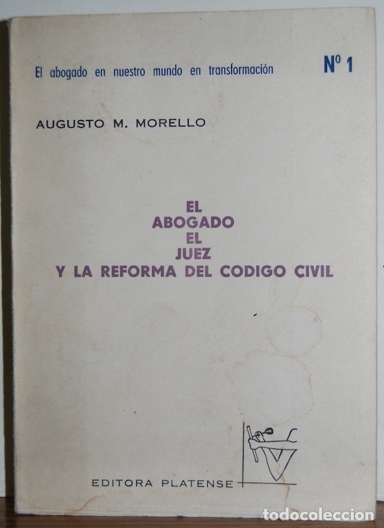 Libros: EL ABOGADO, EL JUEZ Y LA REFORMA DEL CODIGO CIVIL - MORELLO, Augusto M. - Foto 1