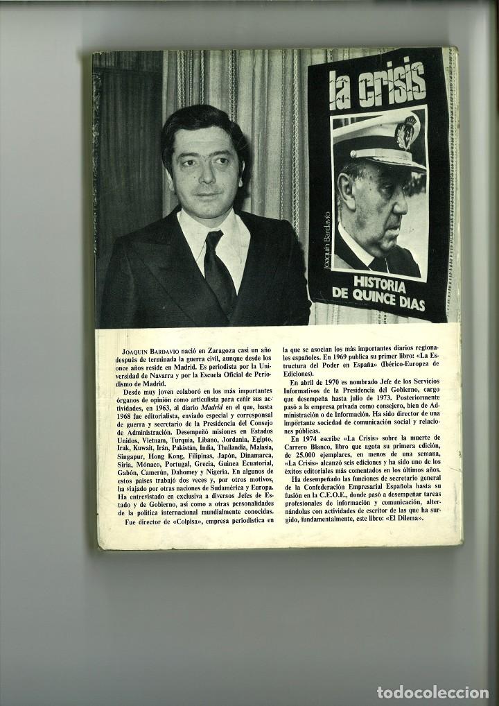 Libros: EL DILEMA. Joaqu&iacute;n Bardavio - Foto 2