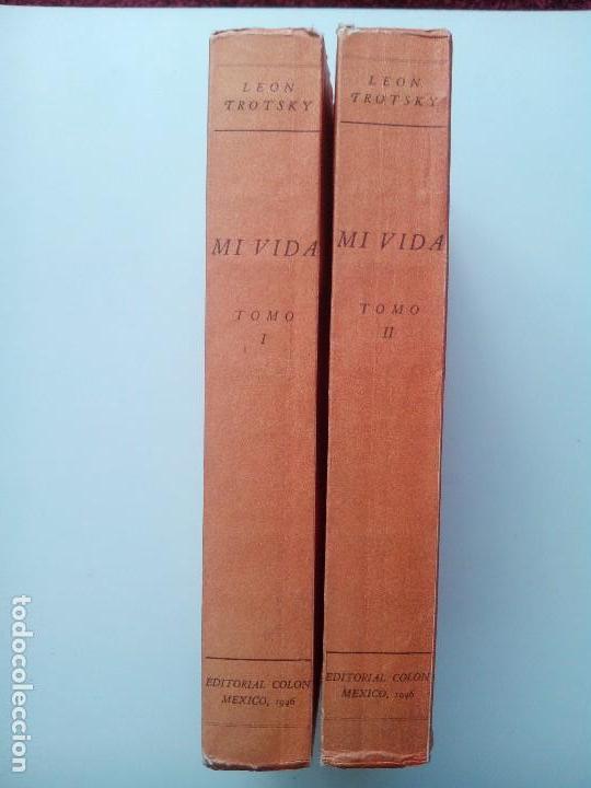 Libros: LEON TROTSKY -- MI VIDA. ENSAYO AUTOBIOGR&Aacute;FICO. 2 tomos. - Foto 2