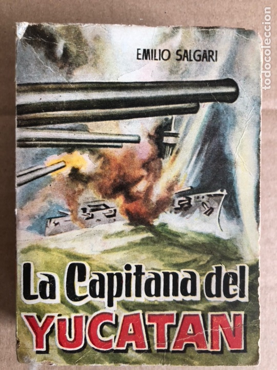 Libros: Mini libro 10,5 x 7,5 cm enciclopedia la pulga la capitana de Yucat&aacute;n.emilio salgari.