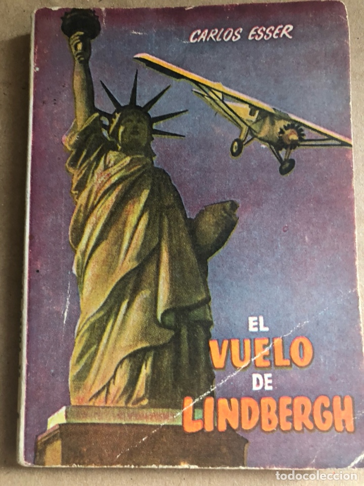Libros: Mini libro 10,5 x 7,5 cm enciclopedia la pulga el vuelo de lindbergh.carlos esser