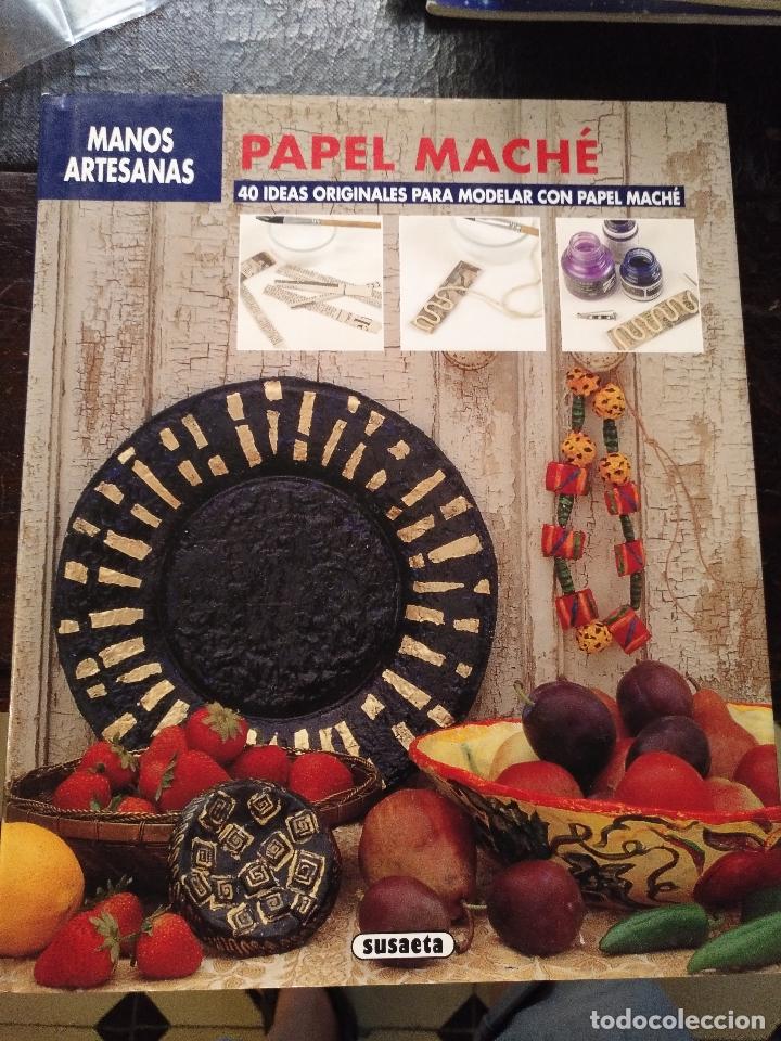 Libros: GRAN TOMO TAPA DURA DECORACION - PAPEL MACHE , MANOS ARTESANAS
