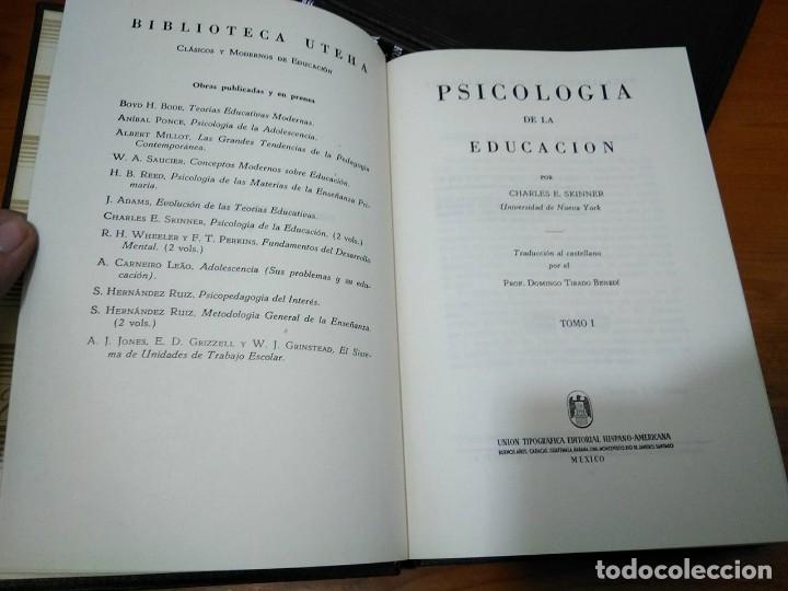 Libros: Psicolog&iacute;a de la educaci&oacute;n. Skinner 1951 - Foto 2