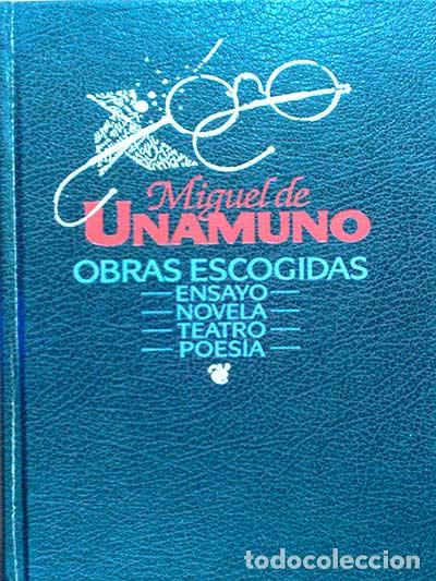 Libros: OBRAS ESCOGIDAS - Miguel de Unamuno - Foto 1