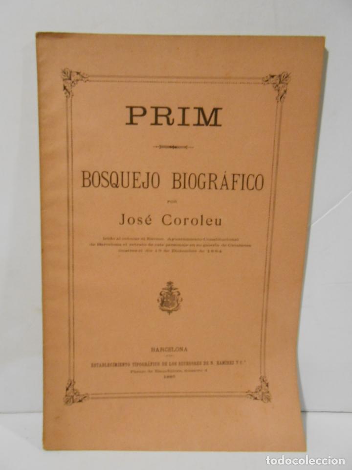 Libros: COROLEU, Jos&eacute;.- - Prim. Bosquejo biogr&aacute;fico. - Foto 1