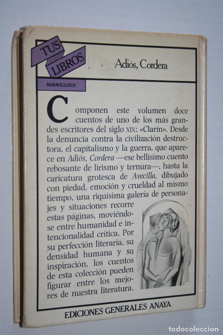 Libros: ADI&Oacute;S, CORDERA (Clar&iacute;n) *** LIBRO EDITORIAL ANAYA (1982) - Foto 2
