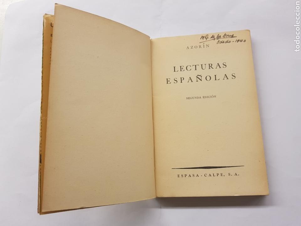 Libros: Lecturas espa&ntilde;olas - Azor&iacute;n - 1939 - Foto 3