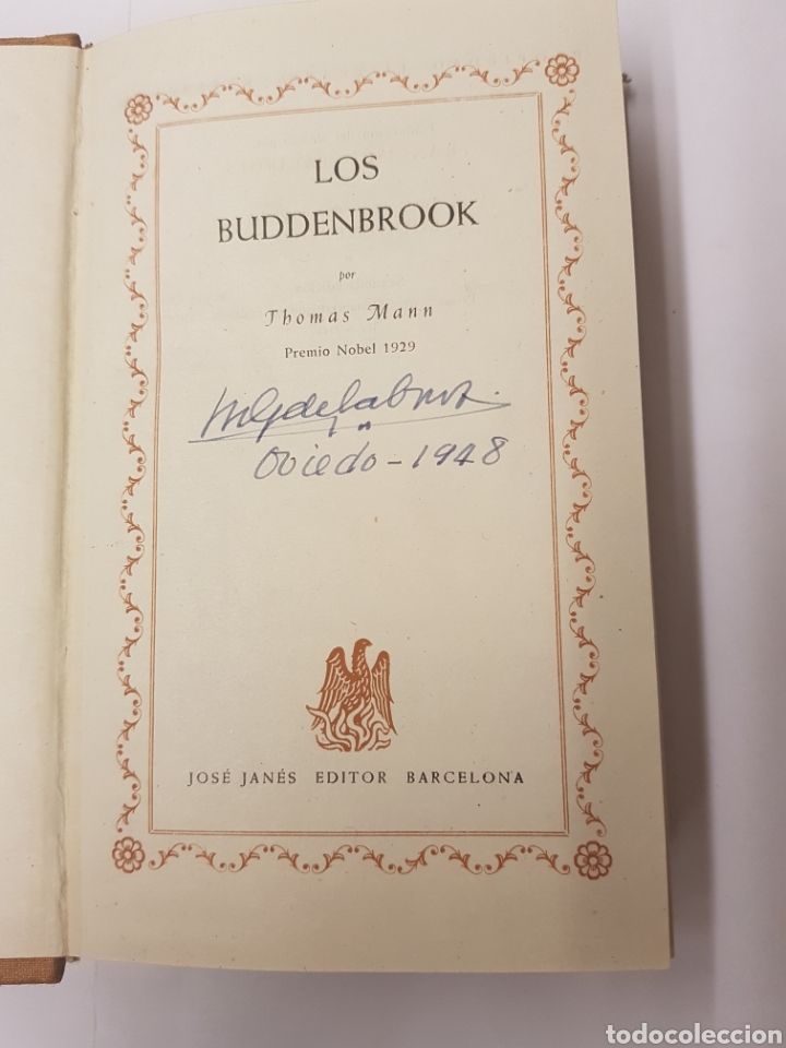 Libros: Los Buddenbrook - Thomas Mann - 1948 - Segunda edici&oacute;n - Foto 3