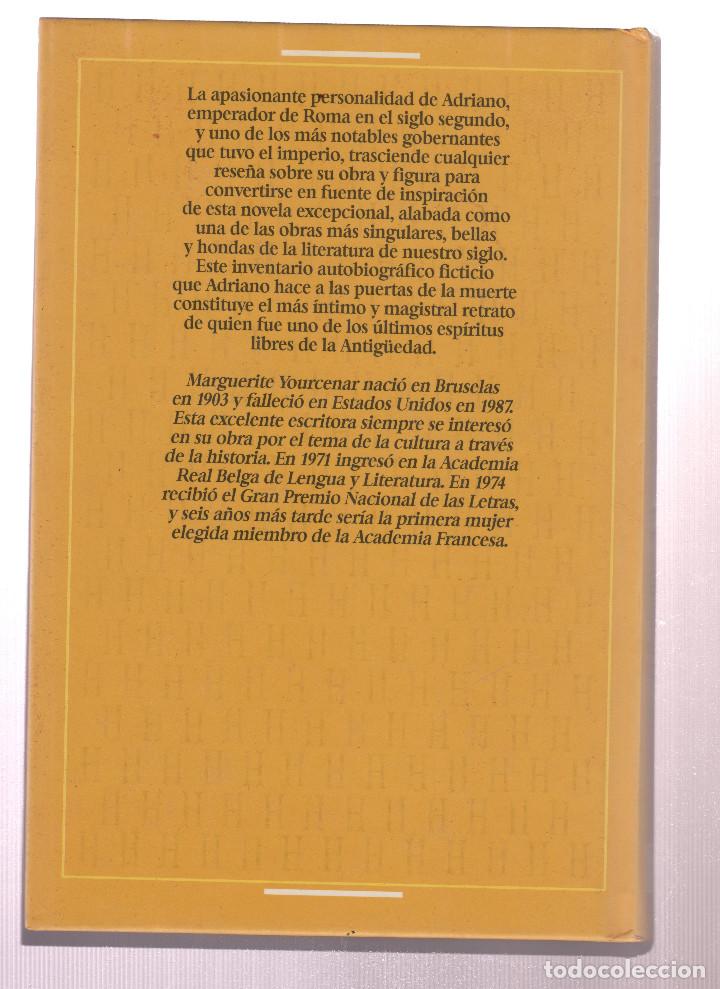 Libros: MEMORIAS DE ADRIANO- MARGUERITE YOURCENAR - Foto 2