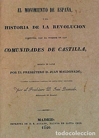 Libros: Las Comunidades de Castilla - Don Jos&eacute; Quevedo - Foto 1