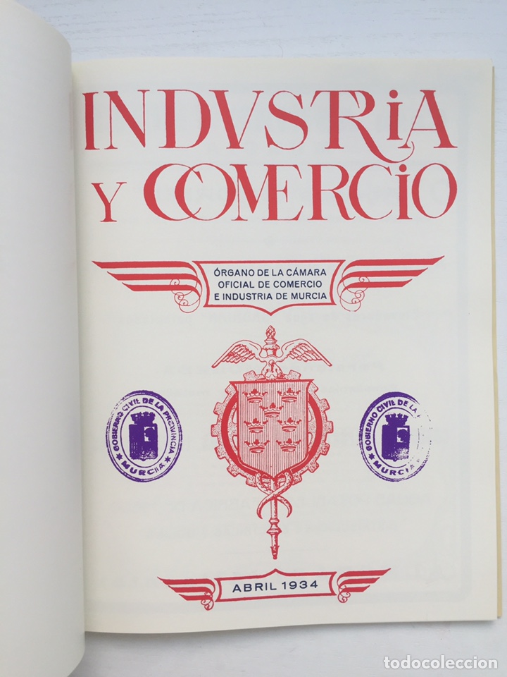 Libros: Fascimil Industria y Comercio - Juan de la Cierva y Codorniu - Santander Murcia 2004 - Foto 4