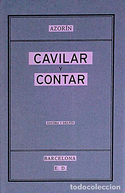 Libros: Cavilar y contar - Azor&iacute;n - Foto 1
