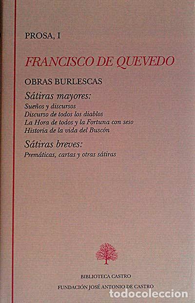 Libros: Francisco de Quevedo. Prosa I - Francisco de Quevedo - Foto 1