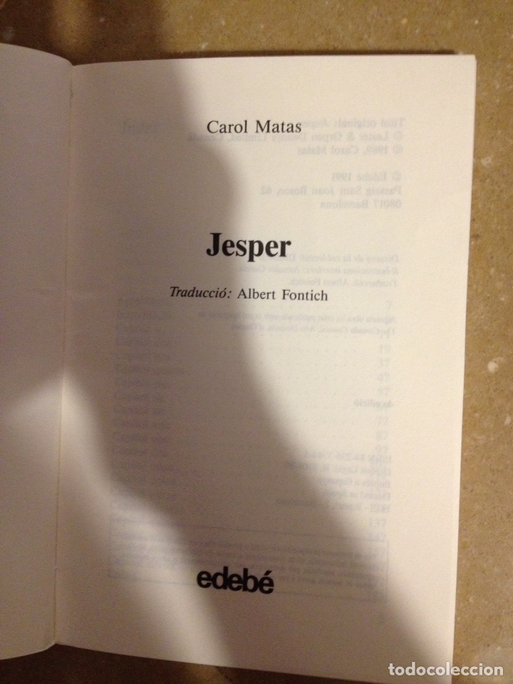 Libros: Jesper (Carol Matas) Edeb&eacute; - Foto 2