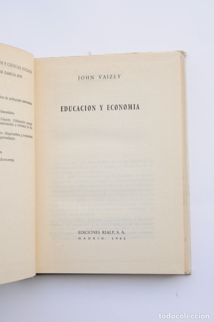 Libros: Educaci&oacute;n y econom&iacute;a - VAIZEY, John - Foto 3