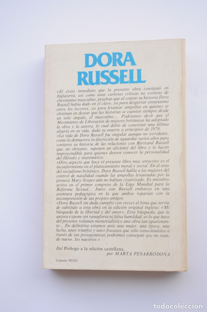 Libros: Autobiograf&iacute;a - RUSSELL, Dora - Foto 4
