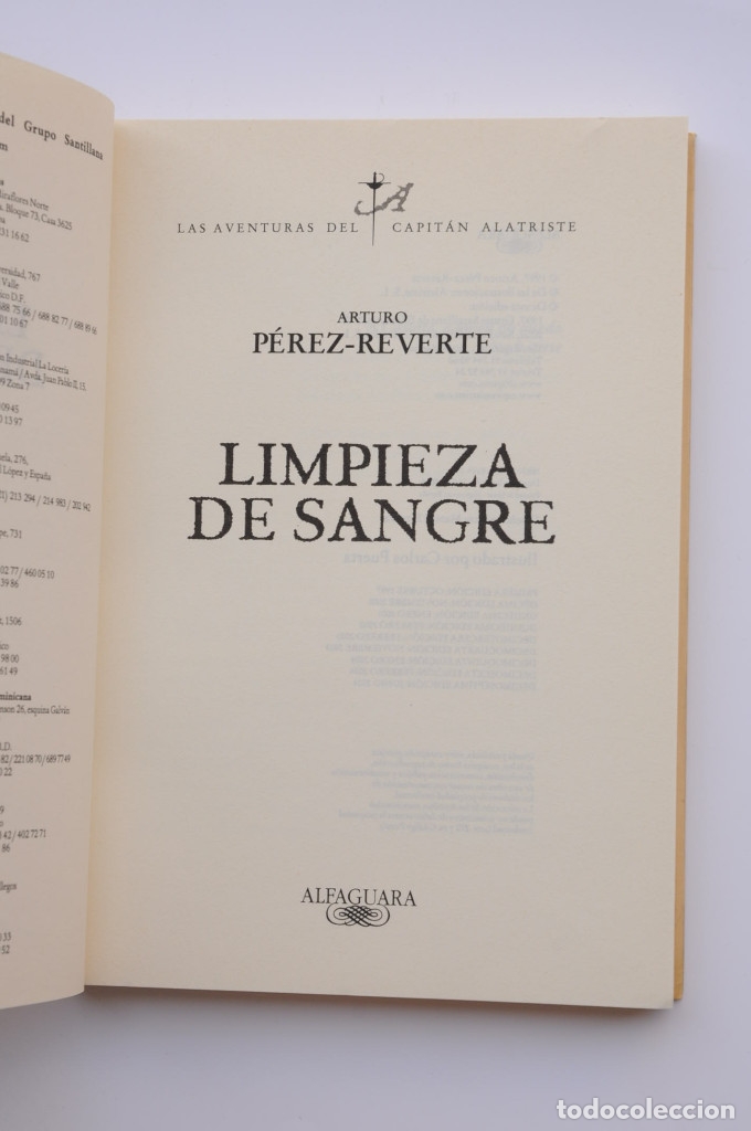 Libros: Limpieza de sangre - P&Eacute;REZ REVERTE, Arturo - Foto 2