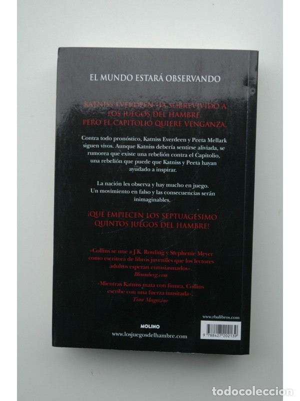 Libros: Los juegos del hambre. En llamas - COLLINS, Suzanne - Foto 2