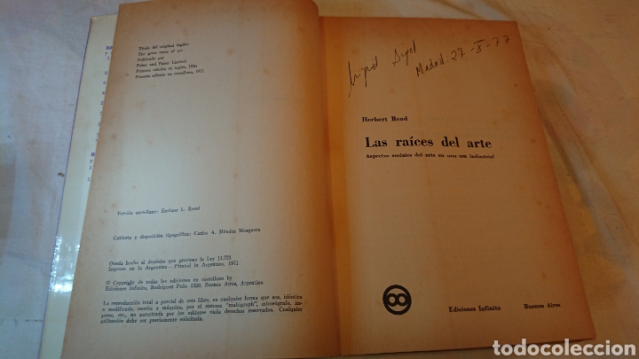 Libros: Las raices del arte / Herbert Read, 1971 - Foto 2