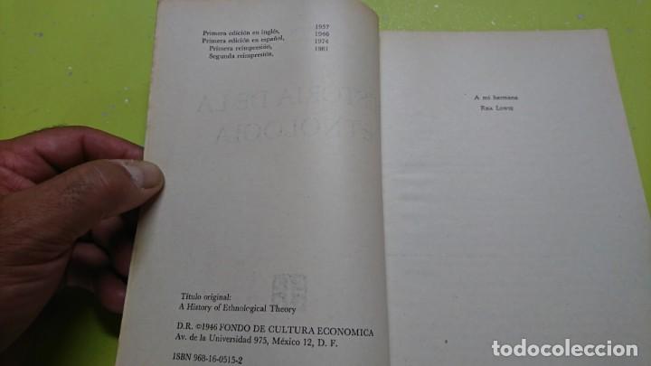 Libros: HISTORIA DE LA ETNOLOGIA, R. H. LOWIE - Foto 2
