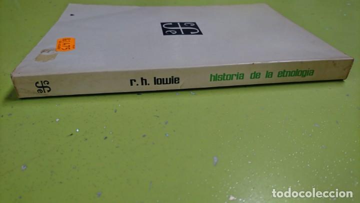 Libros: HISTORIA DE LA ETNOLOGIA, R. H. LOWIE - Foto 4