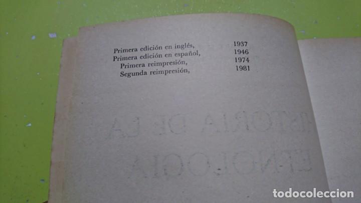 Libros: HISTORIA DE LA ETNOLOGIA, R. H. LOWIE - Foto 2