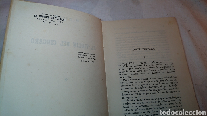 Libros: El Violin del Cingaro, de M. Delly, libro antiguo de principios del siglo pasado - Foto 4