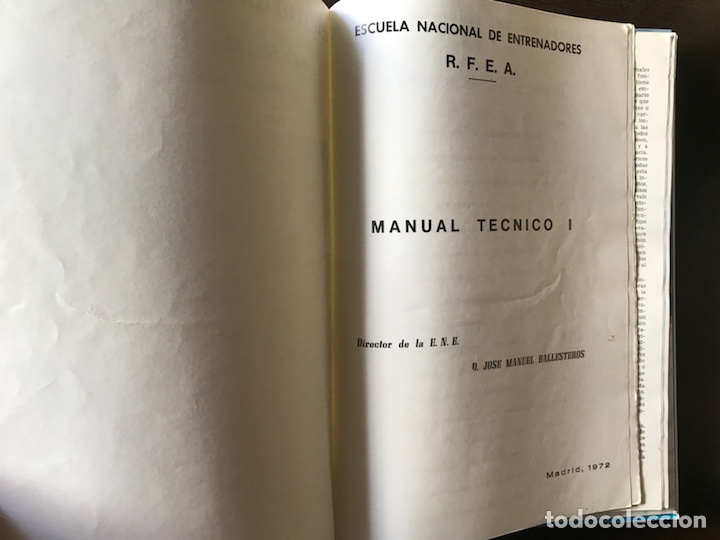 Libros: Manual t&eacute;cnico I. RFEA. Jos&eacute; Manuel Ballesteros - Foto 2