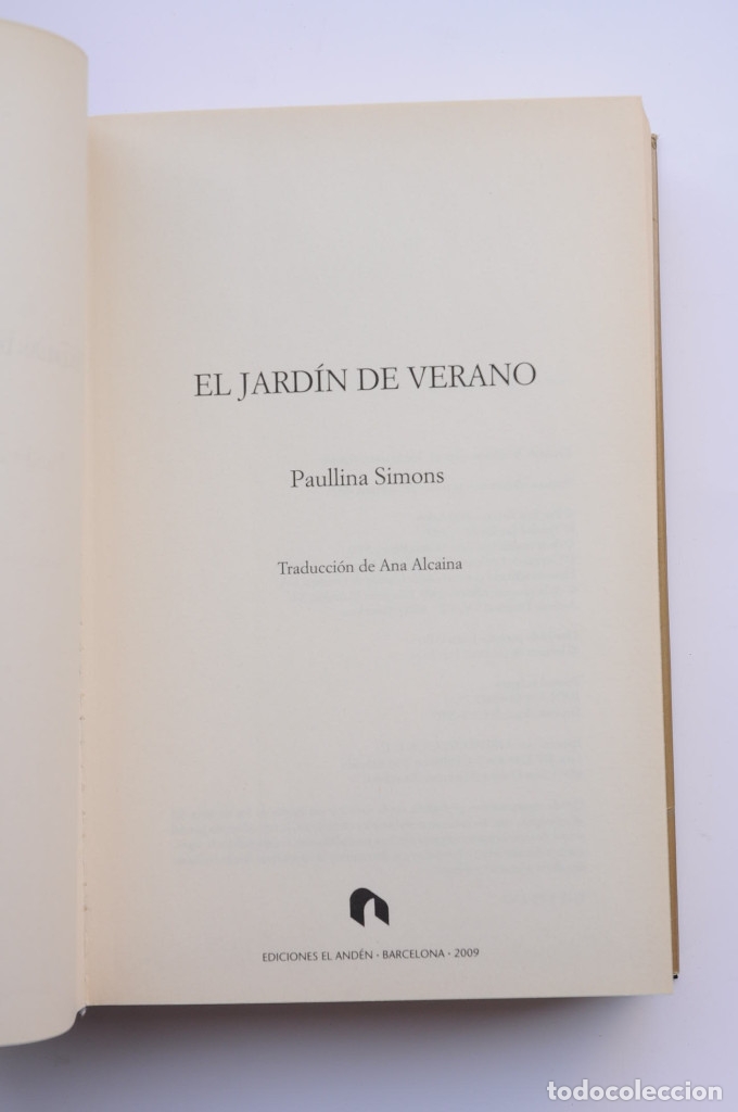 Libros: El jard&iacute;n de verano - SIMONS, Paulina - Foto 3