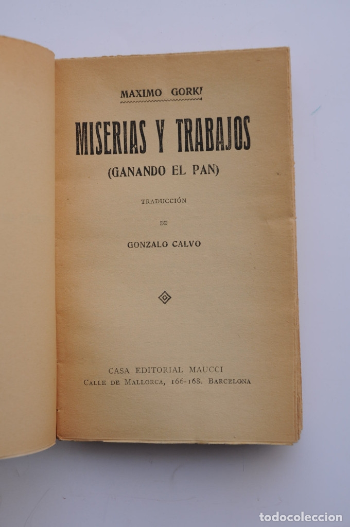 Libros: Miserias y trabajos : ganando el pan - GORKI, Maksim - Foto 3