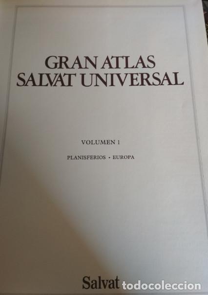 Libros: GRAN ATLAS SALVAT UNIVERSAL, 4 TOMOS, LIBROS - Foto 2
