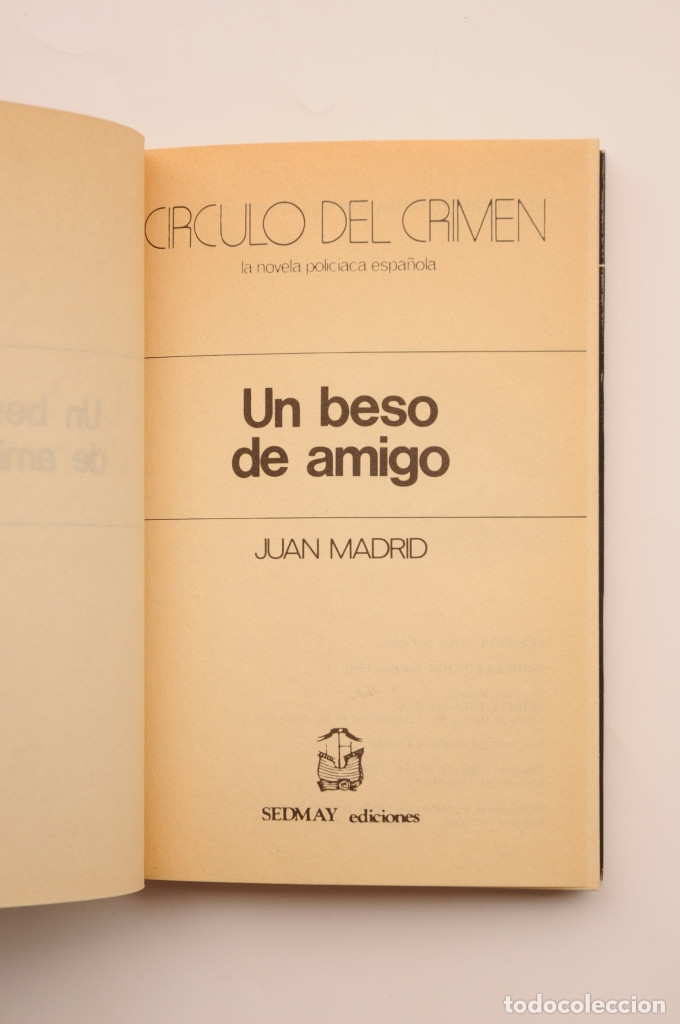 Libros: Un beso de amigo - MADRID, Juan - Foto 2