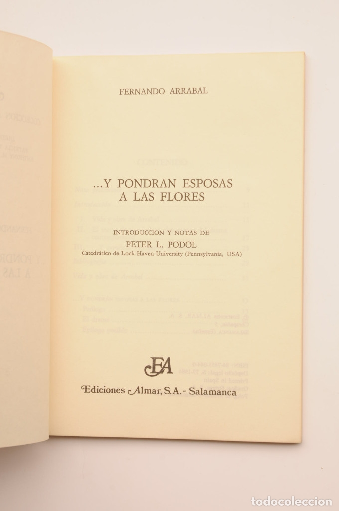 Libros: ... Y pondr&aacute;n esposas a las flores - ARRABAL, Fernando - Foto 2