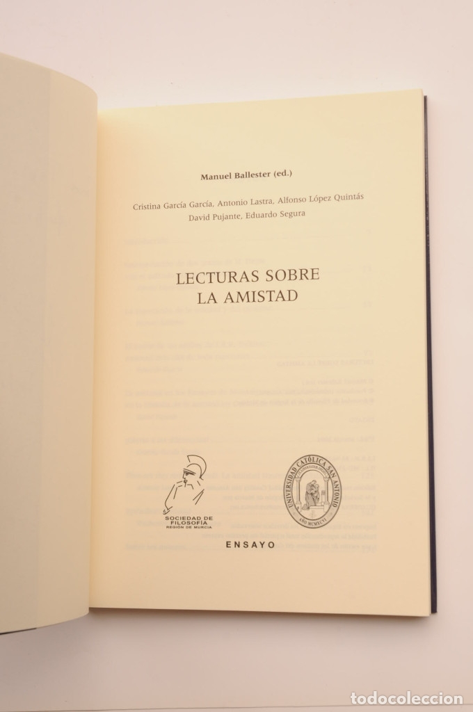 Libros: Lecturas sobre la amistad - AUTORES VARIOS - Foto 3