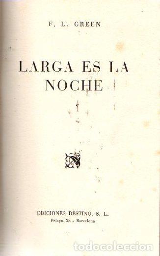Libros: Larga es la noche - Green, F. L. - Foto 1