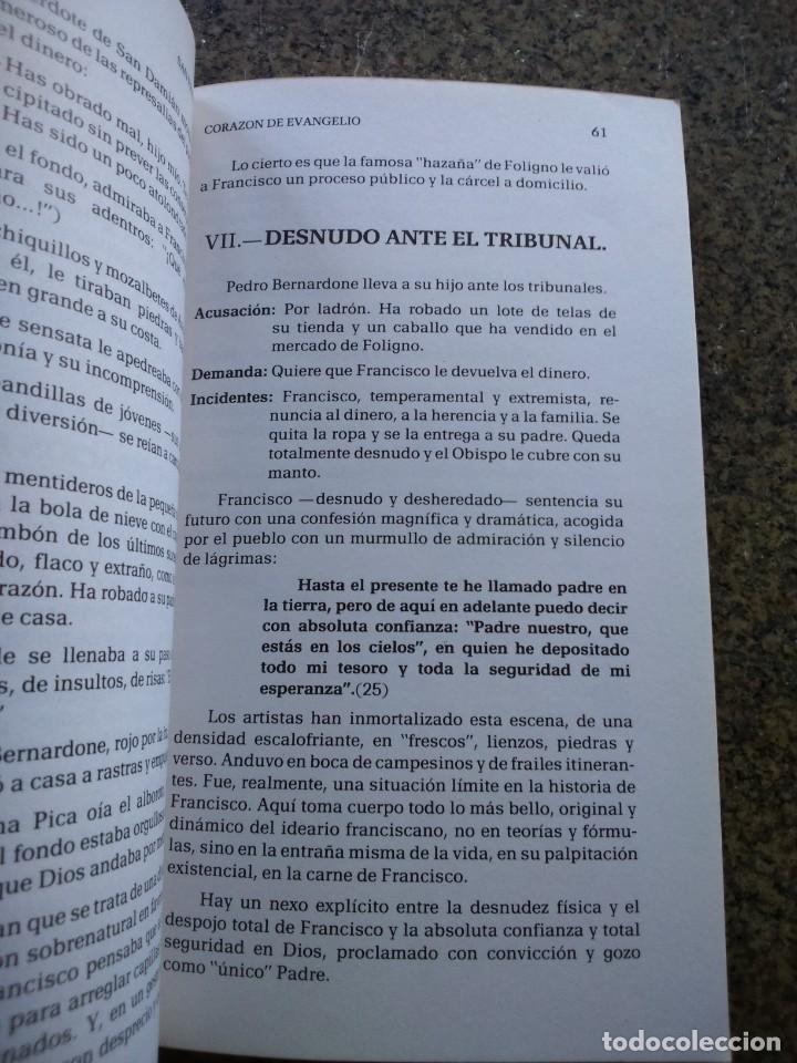 Libros: SAN FRANCISCO CORAZON DE EVANGELIO -- P. CALASANZ -- 1982 -- - Foto 2