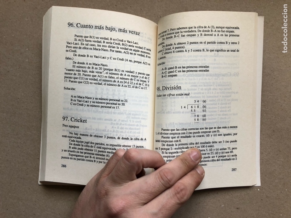 Libros: JUEGOS PARA DEVANARSE LOS SESOS. ENRIC EMMET. GEDISA EDITORIAL 2000. - Foto 7