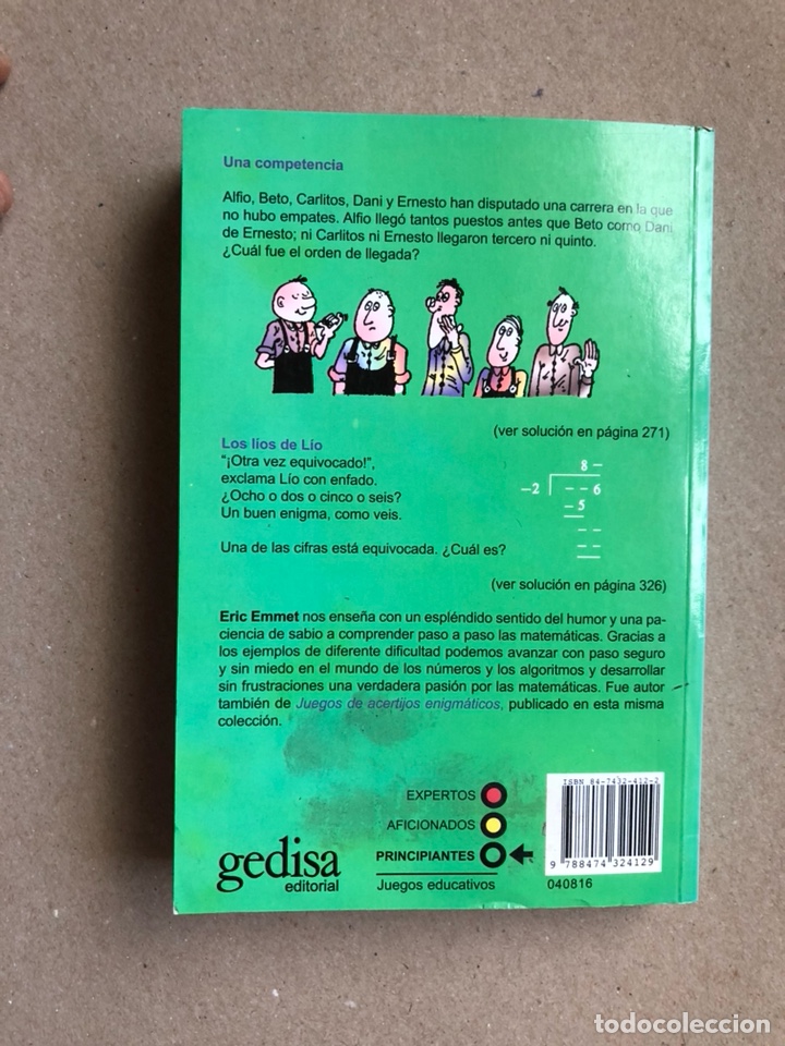 Libros: JUEGOS PARA DEVANARSE LOS SESOS. ENRIC EMMET. GEDISA EDITORIAL 2000. - Foto 8