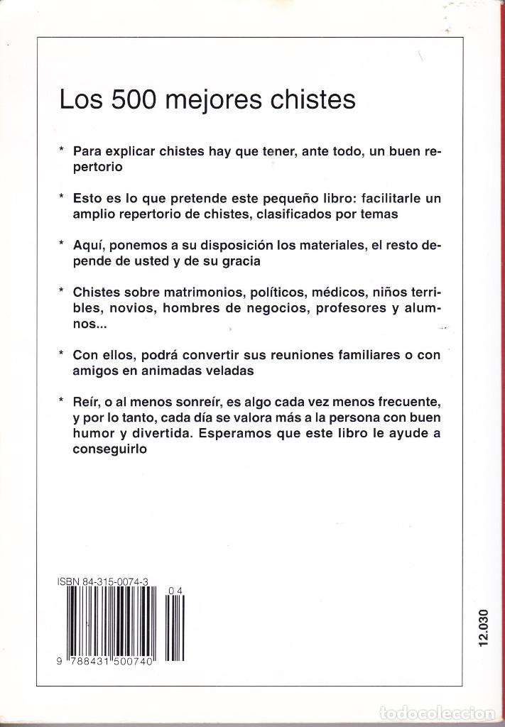 Libros: LOS 500 MEJORES CHISTES. - Foto 2