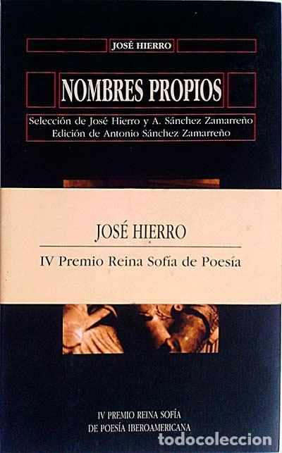 Libros: Nombres propios - Hierro, Jose - Foto 1