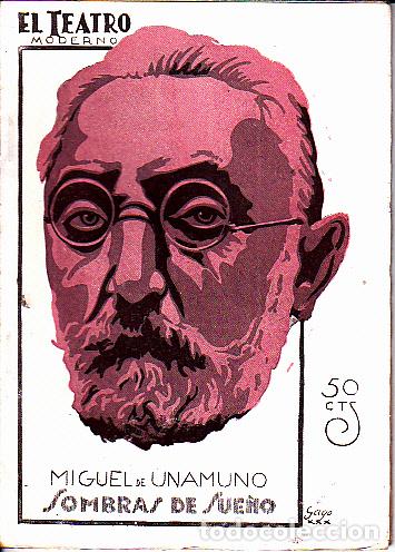Libros: SOMBRAS DE SUE&Ntilde;O. - UNAMUNO, Mguel de. - Foto 1