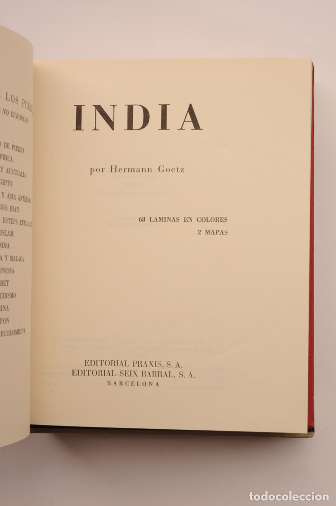 Libros: El arte de los pueblos. India - GOETZ, Hermann - Foto 3